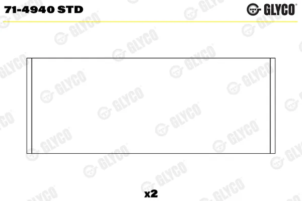 Вкладыши шатунные GLYCO 714940STD
