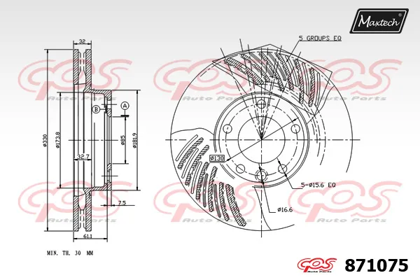 72946006 MAXTECH - Поршень тормозного суппорта