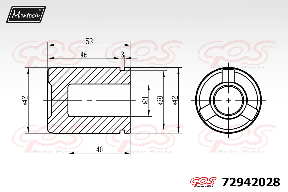 Тормозной диск MAXTECH 871518