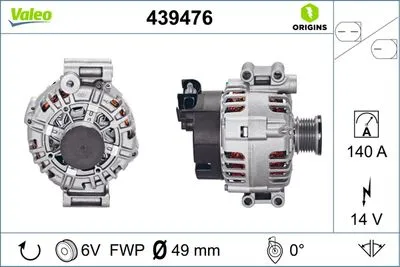 Генератор VALEO 439476